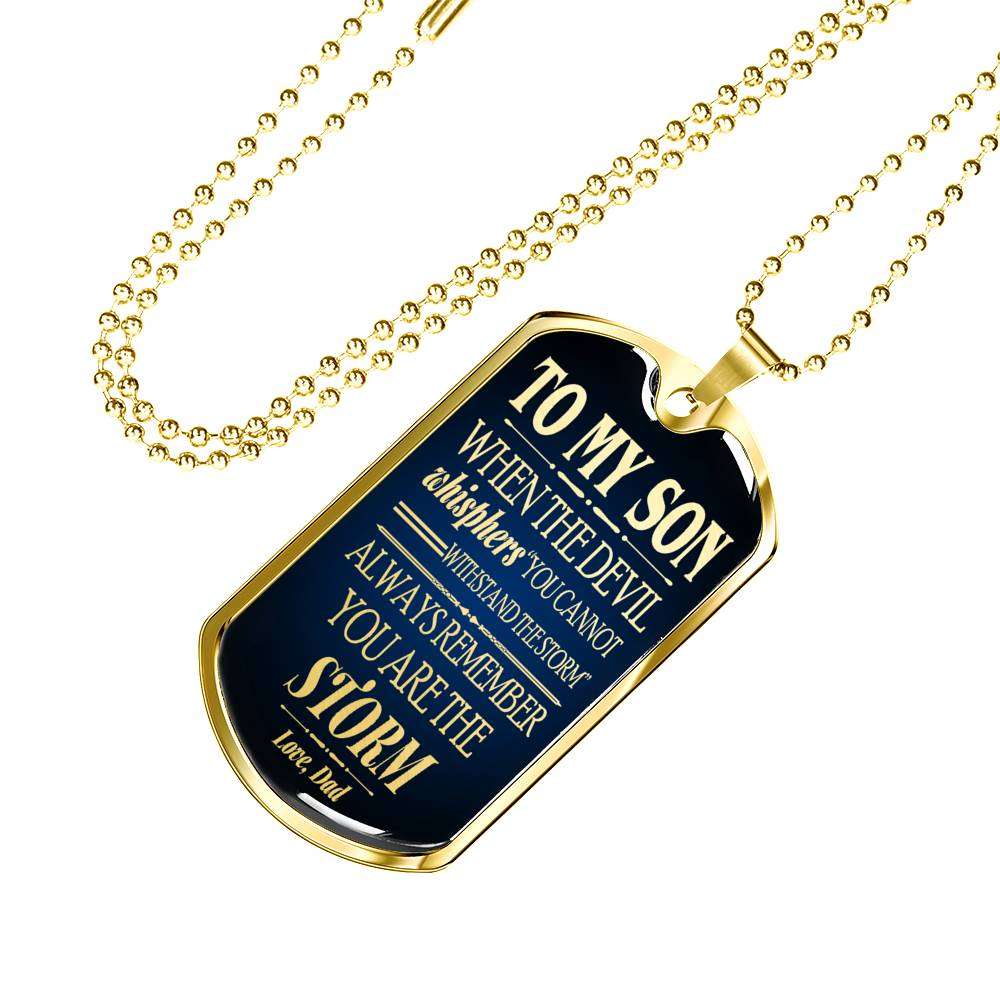 Son Dog Tag, Dog Tag For Son, Gift For Son, Son Necklace, Father And Son Dog Tag-94 Gifts For Son Rakva