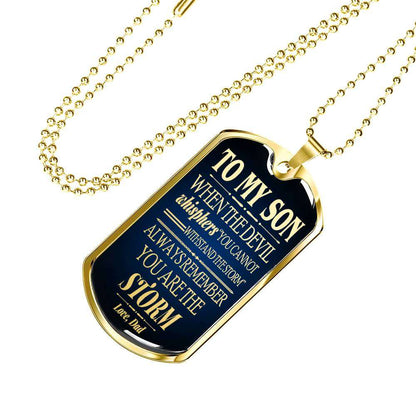 Son Dog Tag, Dog Tag For Son, Gift For Son, Son Necklace, Father And Son Dog Tag-94 Gifts For Son Rakva