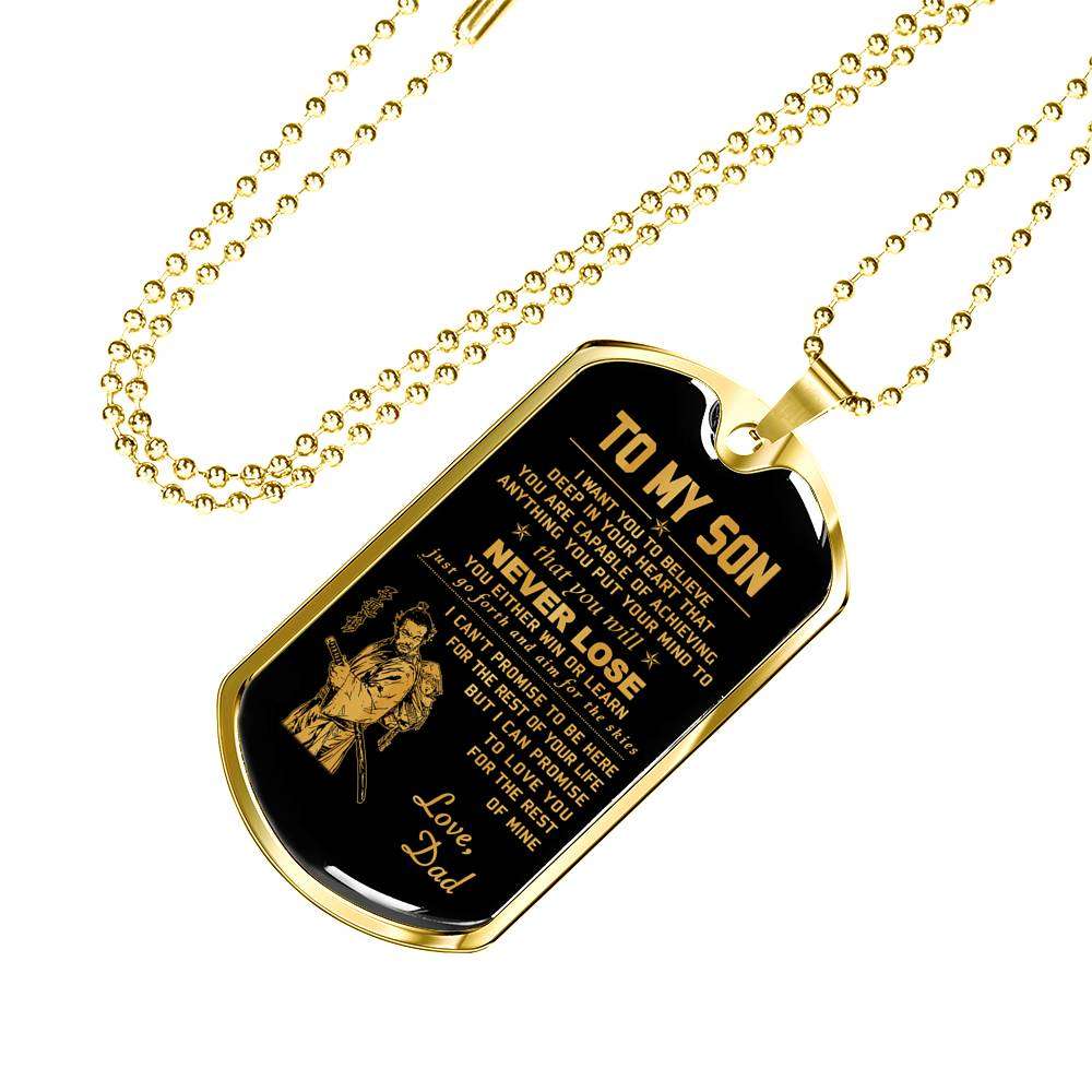 Son Dog Tag, Dog Tag For Son, Gift For Son, Son Necklace, Father And Son Dog Tag-98 Gifts For Son Rakva