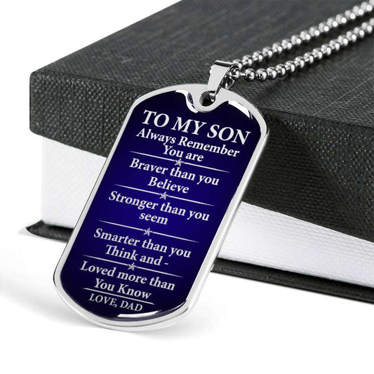 Son Dog Tag, Dog Tag For Son Gifts For Son Rakva