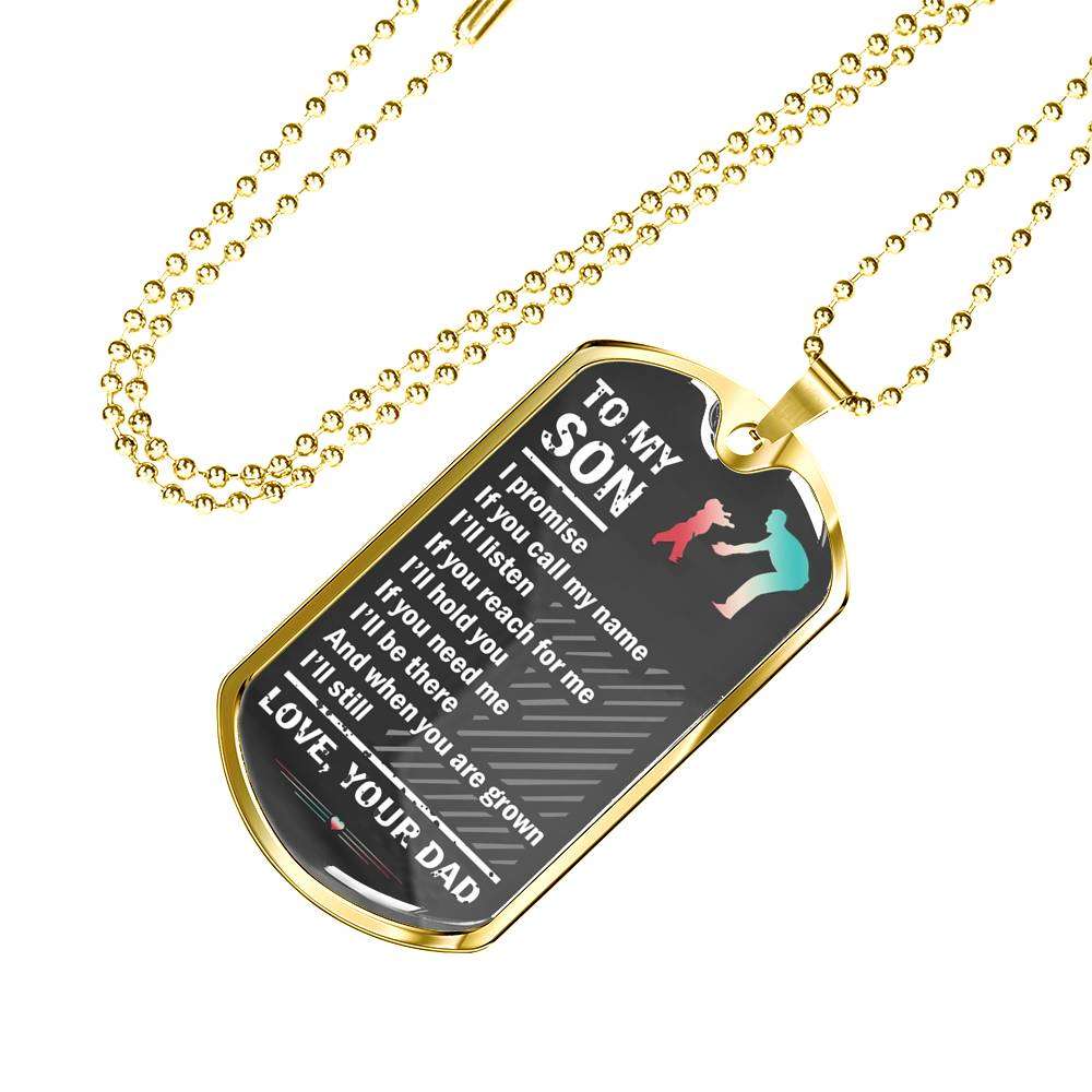 Son Dog Tag, Dog Tag For Son, Necklace Gift For Son, Father And Son Dog Gifts For Son Rakva