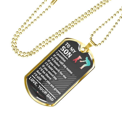 Son Dog Tag, Dog Tag For Son, Necklace Gift For Son, Father And Son Dog Gifts For Son Rakva