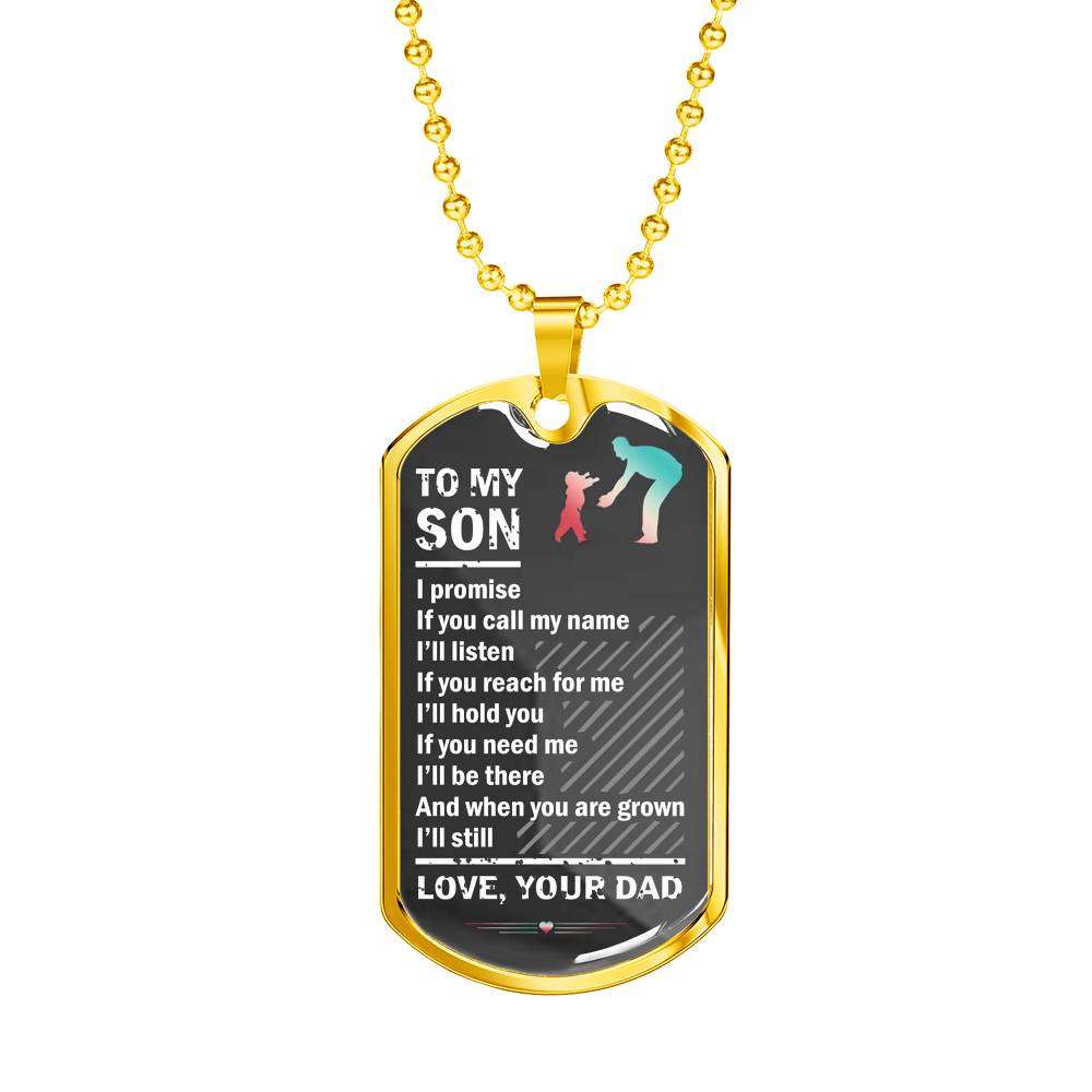 Son Dog Tag, Dog Tag For Son, Necklace Gift For Son, Father And Son Dog Gifts For Son Rakva