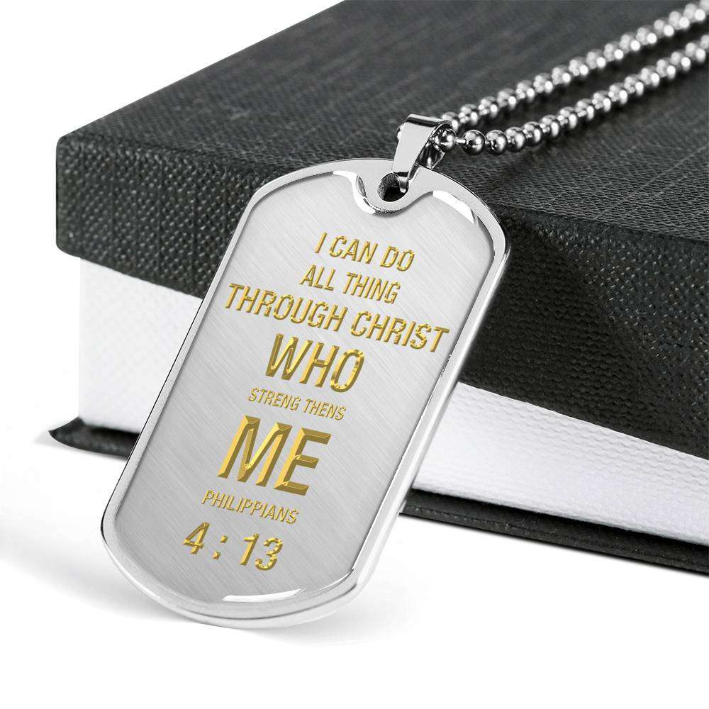 Son Dog Tag, Dog Tag Text Cross, Gift For Son Dog Tag Necklace-4 Gifts For Son Rakva