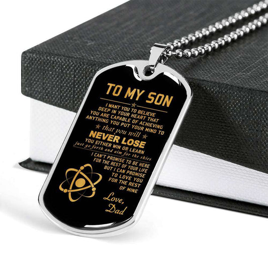 Son Dog Tag, Gift For Son Birthday, Dog Tags For Son, Engraved Dog Tag For Son, Father And Son Dog Tag-10 Gifts For Son Rakva