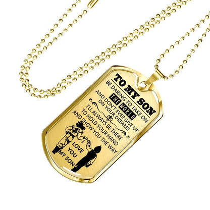 Son Dog Tag, Gift For Son Birthday, Dog Tags For Son, Engraved Dog Tag For Son, Father And Son Dog Tag-102 Gifts For Son Rakva