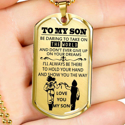 Son Dog Tag, Gift For Son Birthday, Dog Tags For Son, Engraved Dog Tag For Son, Father And Son Dog Tag-102 Gifts For Son Rakva