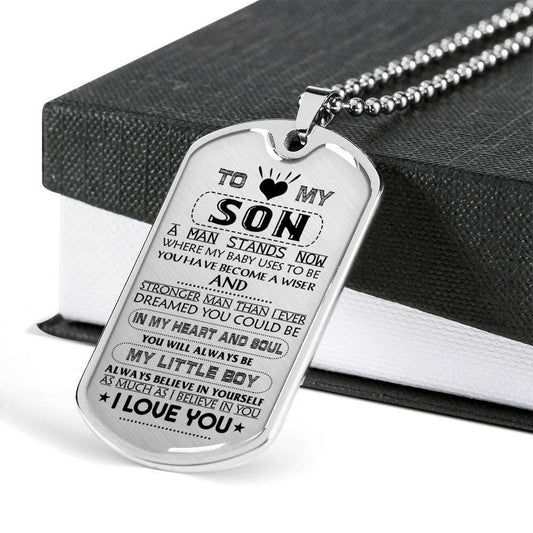 Son Dog Tag, Gift For Son Birthday, Dog Tags For Son, Engraved Dog Tag For Son, Father And Son Dog Tag-103 Gifts For Son Rakva