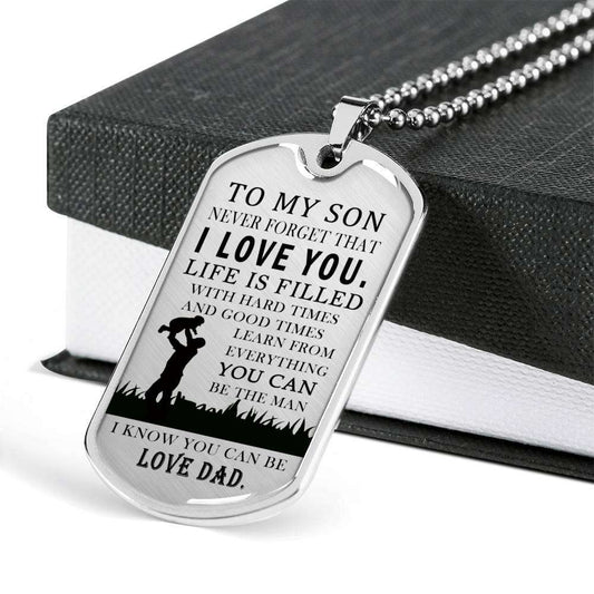 Son Dog Tag, Gift For Son Birthday, Dog Tags For Son, Engraved Dog Tag For Son, Father And Son Dog Tag-107 Gifts For Son Rakva