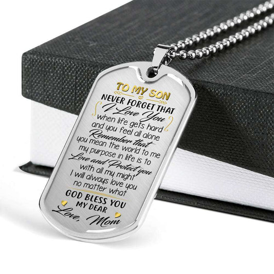 Son Dog Tag, Gift For Son Birthday, Dog Tags For Son, Engraved Dog Tag For Son, Father And Son Dog Tag-126 Gifts For Son Rakva