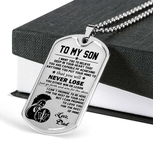 Son Dog Tag, Gift For Son Birthday, Dog Tags For Son, Engraved Dog Tag For Son, Father And Son Dog Tag-128 Gifts For Son Rakva