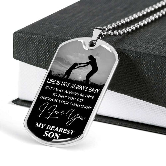Son Dog Tag, Gift For Son Birthday, Dog Tags For Son, Engraved Dog Tag For Son, Father And Son Dog Tag-13 Gifts For Son Rakva