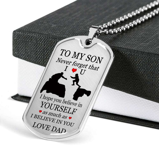 Son Dog Tag, Gift For Son Birthday, Dog Tags For Son, Engraved Dog Tag For Son, Father And Son Dog Tag-138 Gifts For Son Rakva