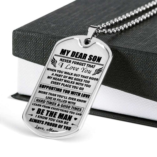 Son Dog Tag, Gift For Son Birthday, Dog Tags For Son, Engraved Dog Tag For Son, Father And Son Dog Tag-143 Gifts For Son Rakva