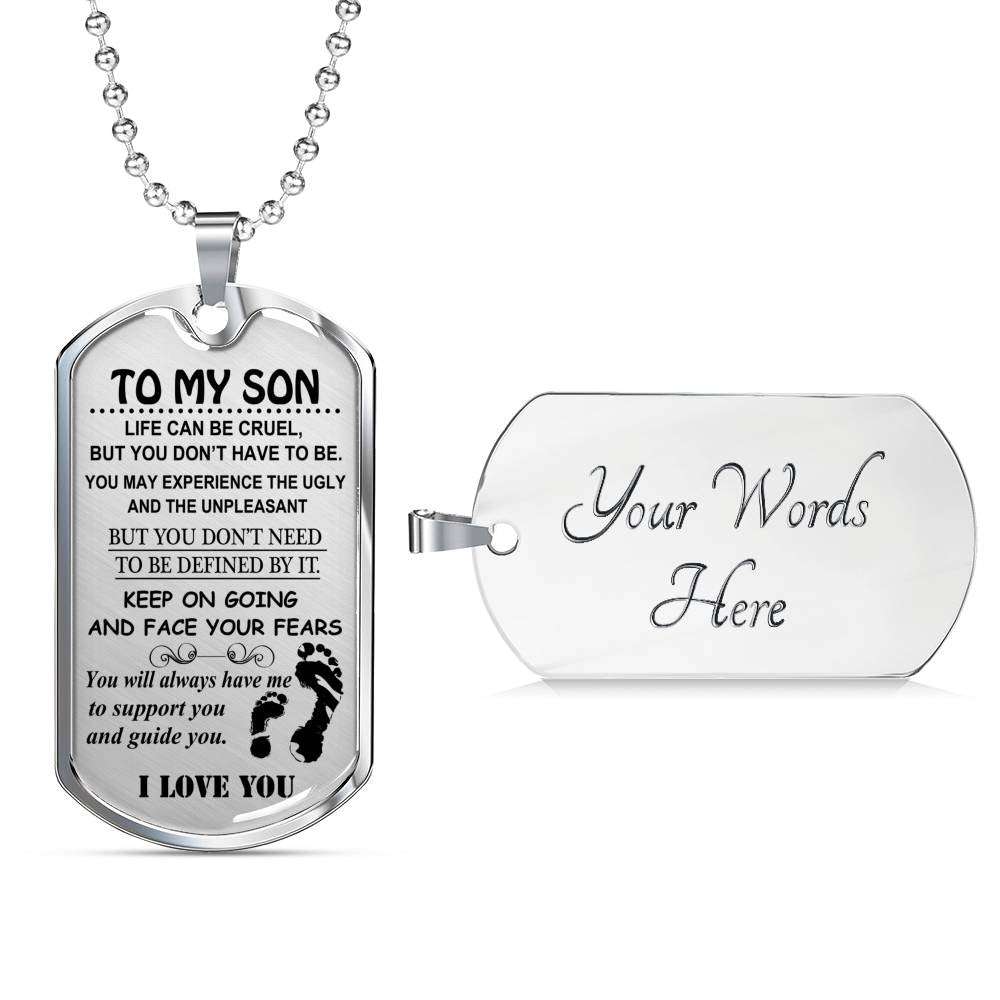 Son Dog Tag, Gift For Son Birthday, Dog Tags For Son, Engraved Dog Tag For Son, Father And Son Dog Tag-146 Gifts For Son Rakva