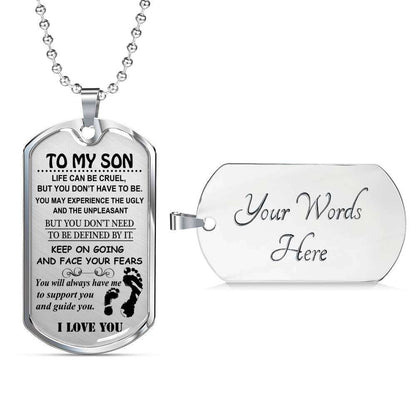 Son Dog Tag, Gift For Son Birthday, Dog Tags For Son, Engraved Dog Tag For Son, Father And Son Dog Tag-146 Gifts For Son Rakva