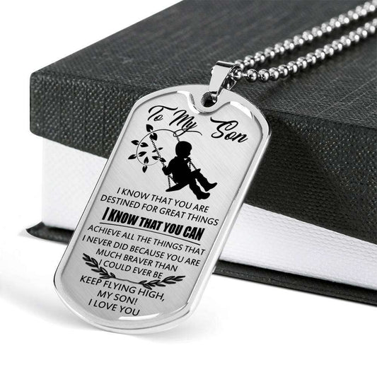 Son Dog Tag, Gift For Son Birthday, Dog Tags For Son, Engraved Dog Tag For Son, Father And Son Dog Tag-157 Gifts For Son Rakva