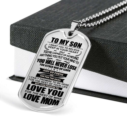 Son Dog Tag, Gift For Son Birthday, Dog Tags For Son, Engraved Dog Tag For Son, Father And Son Dog Tag-159 Gifts For Son Rakva