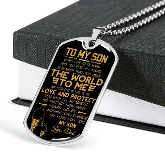 Son Dog Tag, Gift For Son Birthday, Dog Tags For Son, Engraved Dog Tag For Son, Father And Son Dog Tag-21 Gifts For Son Rakva