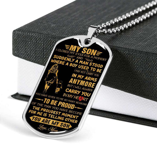 Son Dog Tag, Gift For Son Birthday, Dog Tags For Son, Engraved Dog Tag For Son, Father And Son Dog Tag-29 Gifts For Son Rakva