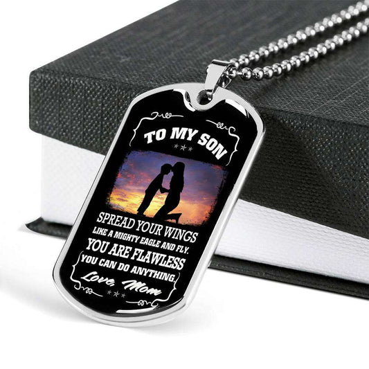 Son Dog Tag, Gift For Son Birthday, Dog Tags For Son, Engraved Dog Tag For Son, Father And Son Dog Tag-3 Gifts For Son Rakva