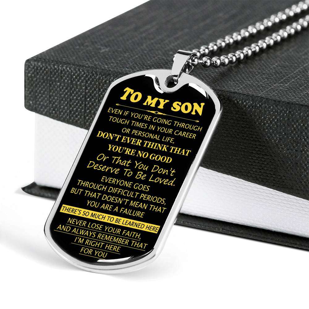 Son Dog Tag, Gift For Son Birthday, Dog Tags For Son, Engraved Dog Tag For Son, Father And Son Dog Tag-36 Gifts For Son Rakva