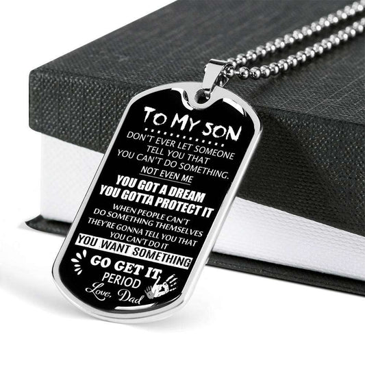 Son Dog Tag, Gift For Son Birthday, Dog Tags For Son, Engraved Dog Tag For Son, Father And Son Dog Tag-40 Gifts For Son Rakva