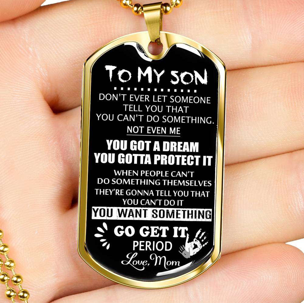 Son Dog Tag, Gift For Son Birthday, Dog Tags For Son, Engraved Dog Tag For Son, Father And Son Dog Tag-41 Gifts For Son Rakva