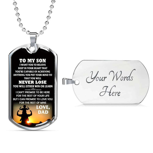 Son Dog Tag, Gift For Son Birthday, Dog Tags For Son, Engraved Dog Tag For Son, Father And Son Dog Tag-43 Gifts For Son Rakva