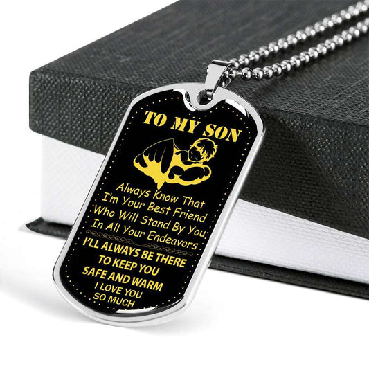 Son Dog Tag, Gift For Son Birthday, Dog Tags For Son, Engraved Dog Tag For Son, Father And Son Dog Tag-51 Gifts For Son Rakva