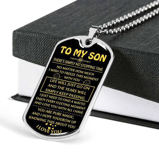 Son Dog Tag, Gift For Son Birthday, Dog Tags For Son, Engraved Dog Tag For Son, Father And Son Dog Tag-54 Gifts For Son Rakva