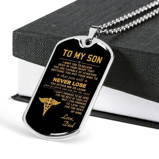 Son Dog Tag, Gift For Son Birthday, Dog Tags For Son, Engraved Dog Tag For Son, Father And Son Dog Tag-6 Gifts For Son Rakva