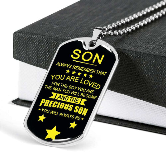 Son Dog Tag, Gift For Son Birthday, Dog Tags For Son, Engraved Dog Tag For Son, Father And Son Dog Tag-61 Gifts For Son Rakva