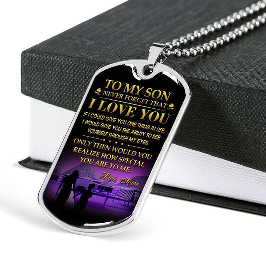 Son Dog Tag, Gift For Son Birthday, Dog Tags For Son, Engraved Dog Tag For Son, Father And Son Dog Tag-62 Gifts For Son Rakva