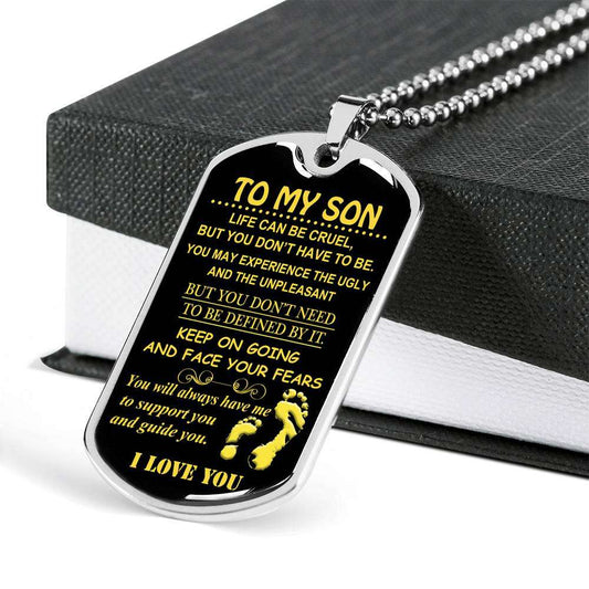 Son Dog Tag, Gift For Son Birthday, Dog Tags For Son, Engraved Dog Tag For Son, Father And Son Dog Tag-64 Gifts For Son Rakva