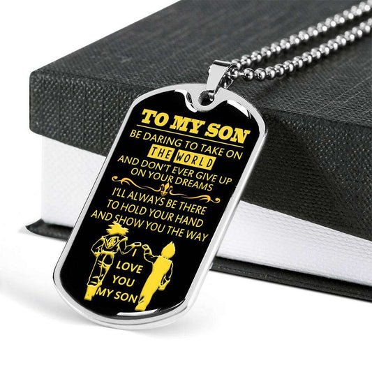 Son Dog Tag, Gift For Son Birthday, Dog Tags For Son, Engraved Dog Tag For Son, Father And Son Dog Tag-67 Gifts For Son Rakva