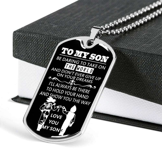 Son Dog Tag, Gift For Son Birthday, Dog Tags For Son, Engraved Dog Tag For Son, Father And Son Dog Tag-68 Gifts For Son Rakva
