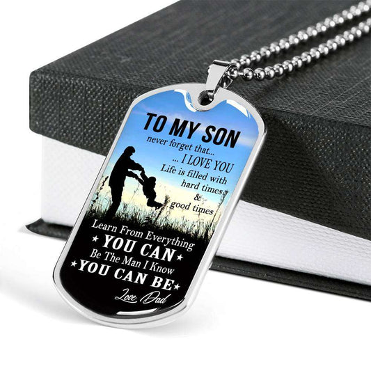 Son Dog Tag, Gift For Son Birthday, Dog Tags For Son, Engraved Dog Tag For Son, Father And Son Dog Tag-69 Gifts For Son Rakva