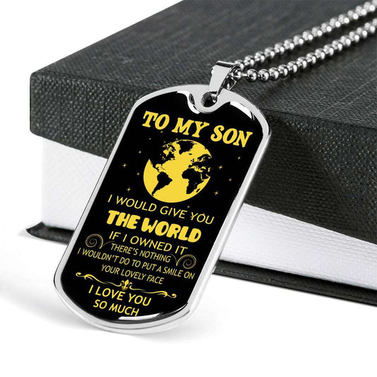 Son Dog Tag, Gift For Son Birthday, Dog Tags For Son, Engraved Dog Tag For Son, Father And Son Dog Tag-70 Gifts For Son Rakva