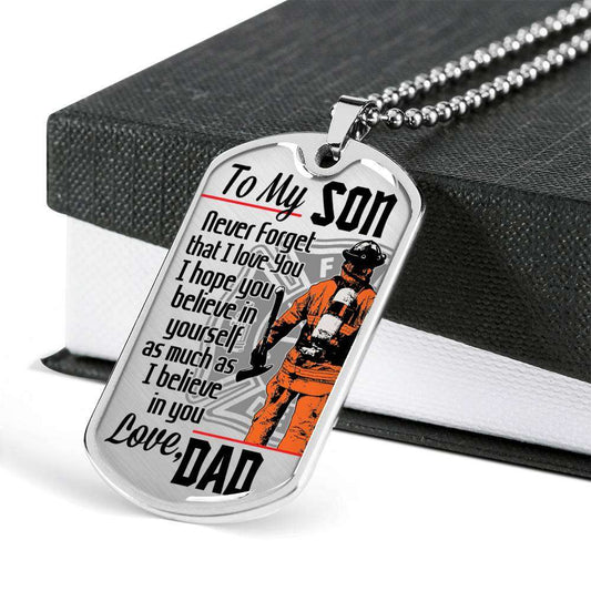 Son Dog Tag, Gift For Son Birthday, Dog Tags For Son, Engraved Dog Tag For Son, Father And Son Dog Tag-73 Gifts For Son Rakva