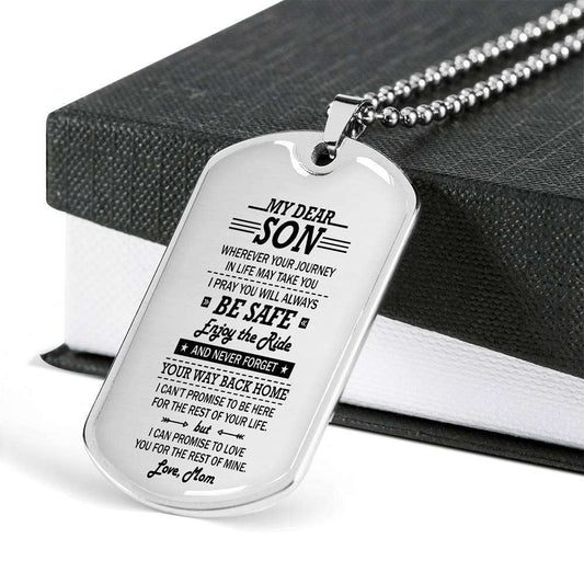 Son Dog Tag, Gift For Son Birthday, Dog Tags For Son, Engraved Dog Tag For Son, Father And Son Dog Tag-76 Gifts For Son Rakva