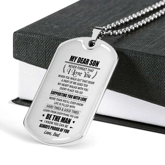 Son Dog Tag, Gift For Son Birthday, Dog Tags For Son, Engraved Dog Tag For Son, Father And Son Dog Tag-80 Gifts For Son Rakva