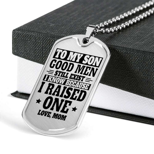 Son Dog Tag, Gift For Son Birthday, Dog Tags For Son, Engraved Dog Tag For Son, Father And Son Dog Tag-82 Gifts For Son Rakva