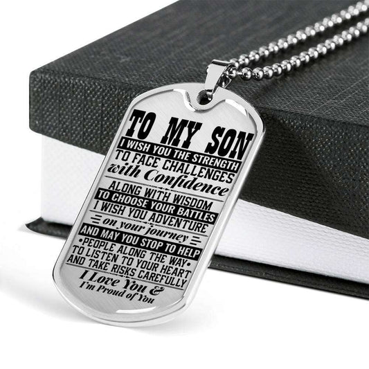 Son Dog Tag, Gift For Son Birthday, Dog Tags For Son, Engraved Dog Tag For Son, Father And Son Dog Tag-92 Gifts For Son Rakva