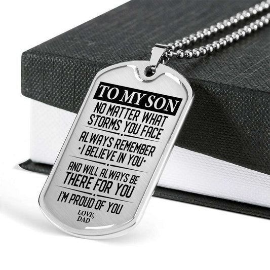 Son Dog Tag, Gift For Son Birthday, Dog Tags For Son, Engraved Dog Tag For Son, Father And Son Dog Tag-94 Gifts For Son Rakva