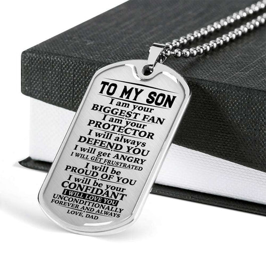 Son Dog Tag, Gift For Son Birthday, Dog Tags For Son, Engraved Dog Tag For Son, Father And Son Dog Tag-95 Gifts For Son Rakva