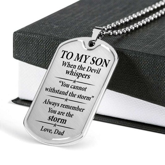 Son Dog Tag, Gift For Son Birthday, Dog Tags For Son, Engraved Dog Tag For Son, Father And Son Dog Tag-99 Gifts For Son Rakva