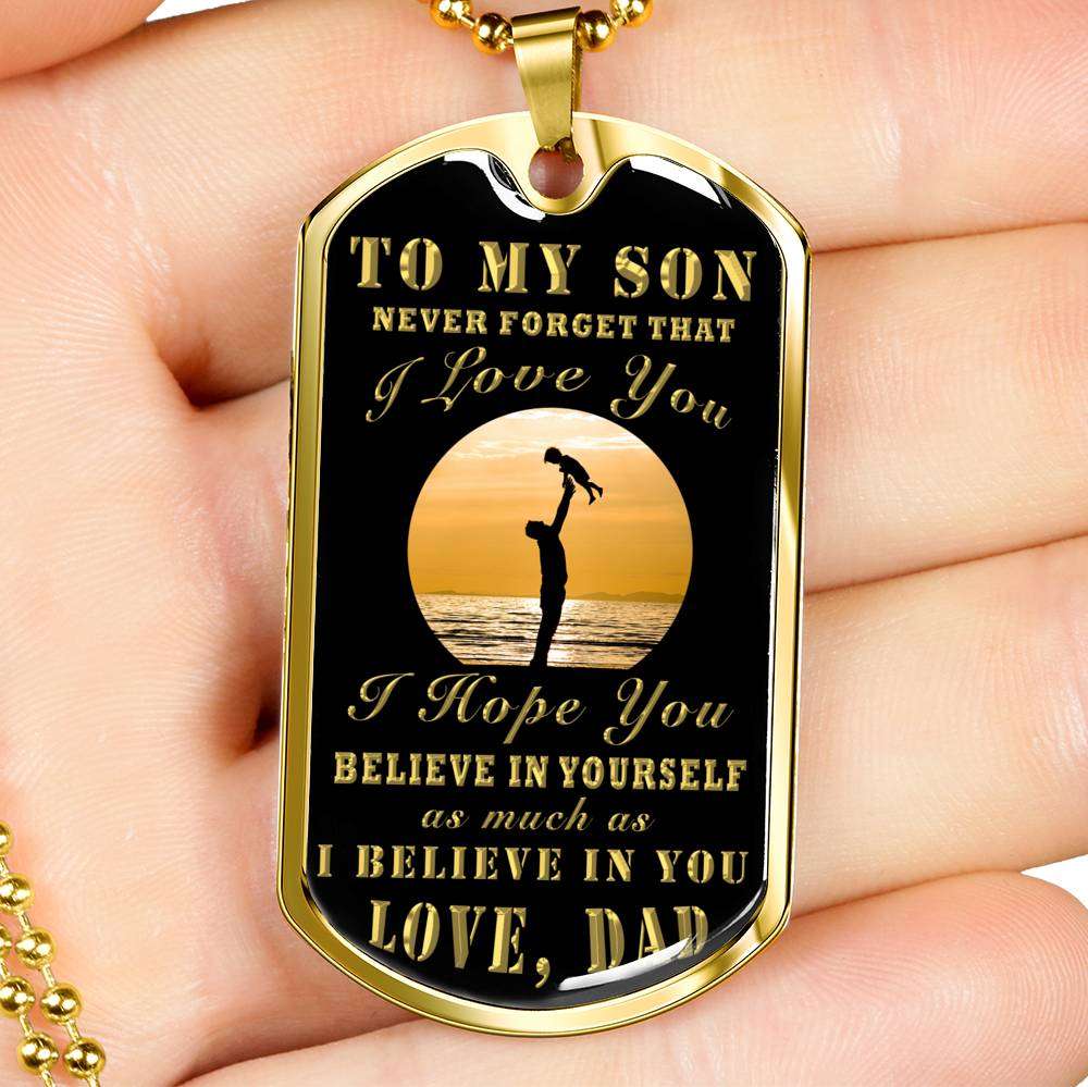 Son Dog Tag, Gift For Son Military Army Dog Tag Necklace “ To My Son Necklace Dog Tag-1 Gifts For Son Rakva