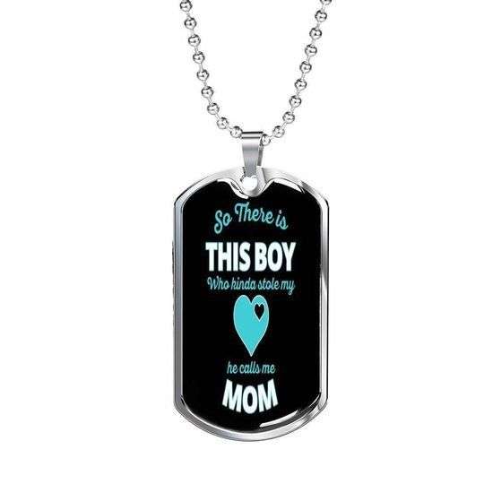 Son Dog Tag, This Boy Who Kinda Stole My Heart Dog Tag Necklace For Son Gifts For Son Rakva
