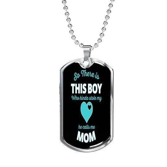 Son Dog Tag, This Boy Who Kinda Stole My Heart Dog Tag Necklace For Son Gifts For Son Rakva